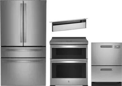 4 Piece Package Includes Refrigerator, Range, Hood And Dishwasher